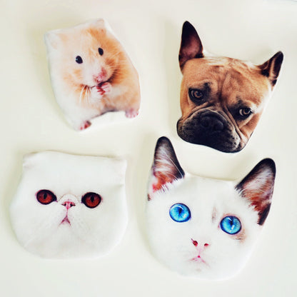 Pet Coin Purse, Cute Cat, Dog, Rabbit, And Fruit Key Case