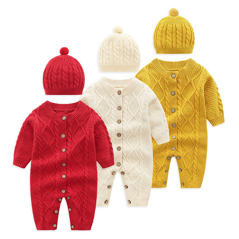 Baby jumpsuit sweater