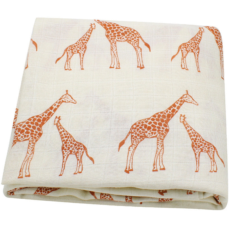 Organic cotton cloth baby swaddled blanket