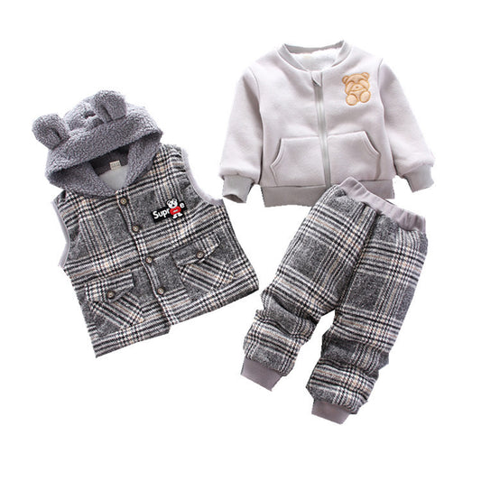 Winter Korean baby boy suit