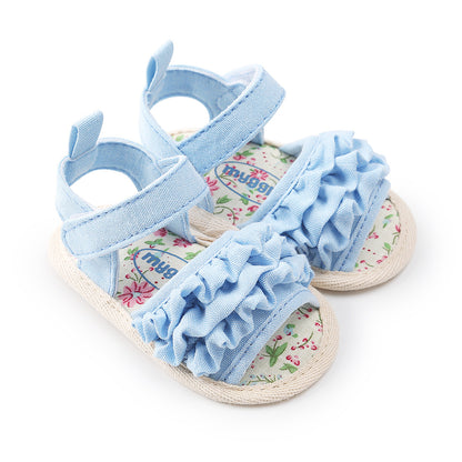 New baby girl soft sole shoes