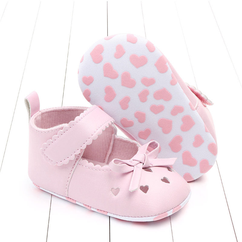 Bow girl baby princess shoes