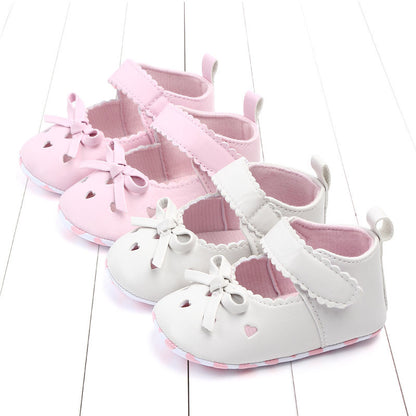 Bow girl baby princess shoes