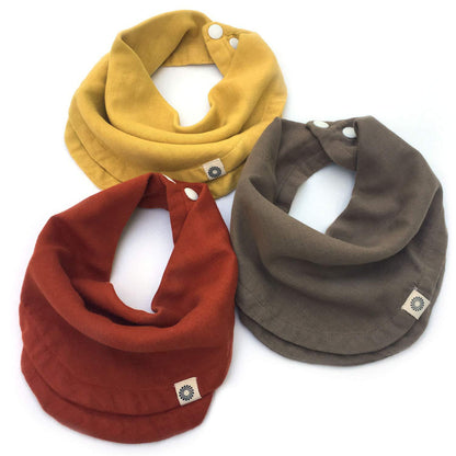 Organic Solid Color Baby Saliva Bib