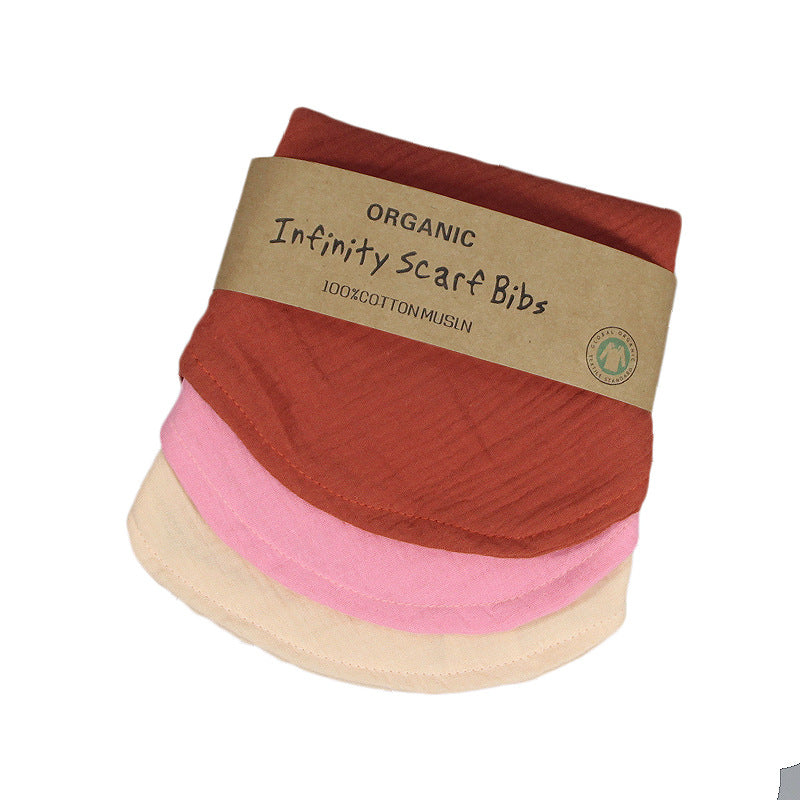 Organic Solid Color Baby Saliva Bib