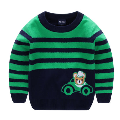 Adorable Baby Boy Sweater in a trendy Korean Style