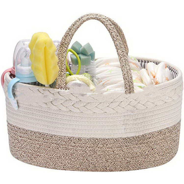 Cotton Woven Folding Mommy Bag