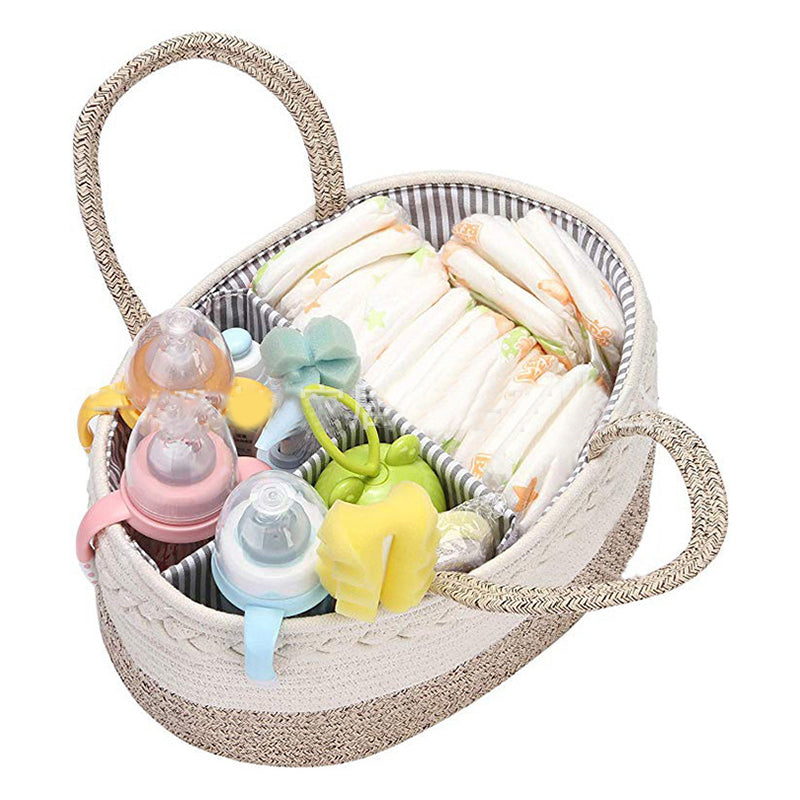 Cotton Woven Folding Mommy Bag