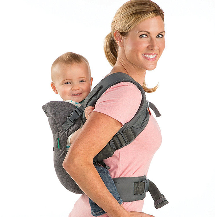 Baby Carrier 4-in-1 Double-shoulder Baby Carrying Bag, Suitable for Four Seasons, Saliva Towel