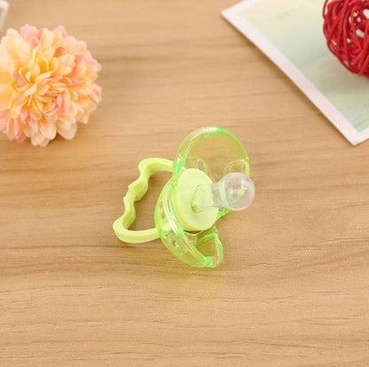 Love baby baby baby new baby pacifier anti automatically closed round head flat hair randomly issued