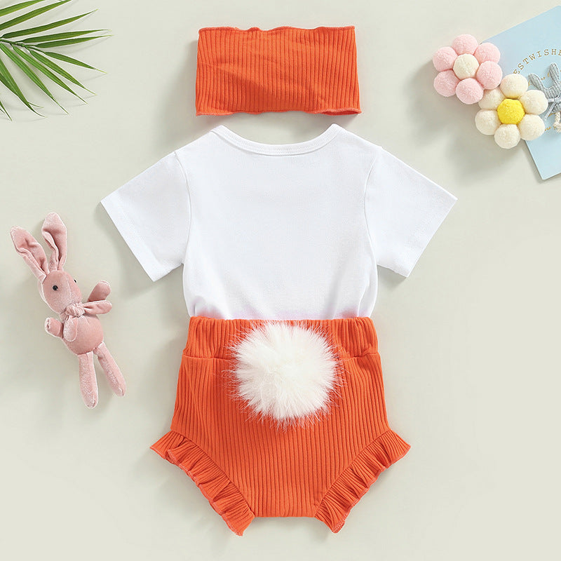 Children's Bunny Tail Shorts Suit