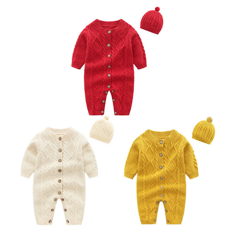 Baby jumpsuit sweater