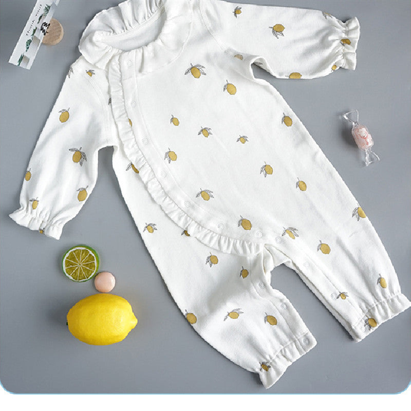 Organic Cotton Newborn Girl's Jumpsuit