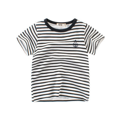 Boys' Cotton Striped T-Shirt