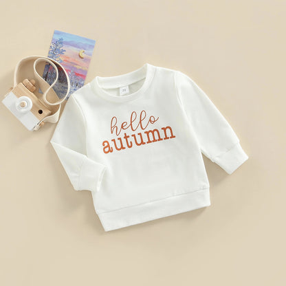 Girls Baby Alphabet Print Sweater Base Set