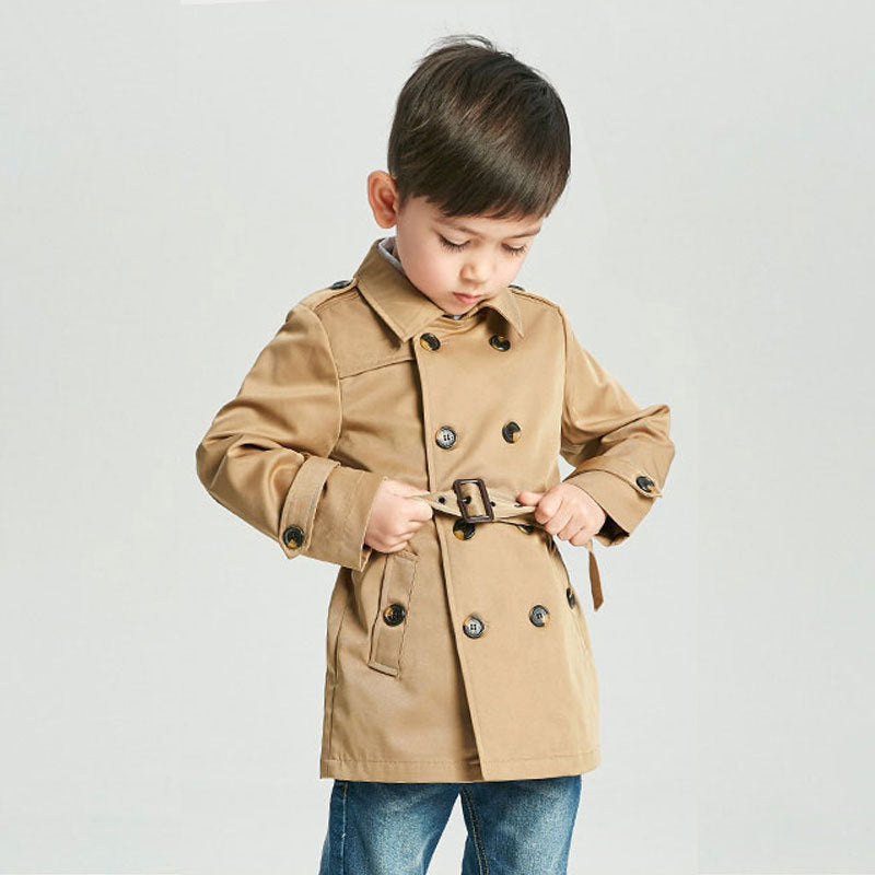 Kids' Overcoat Spring Boy's Trench Coat Mid-length