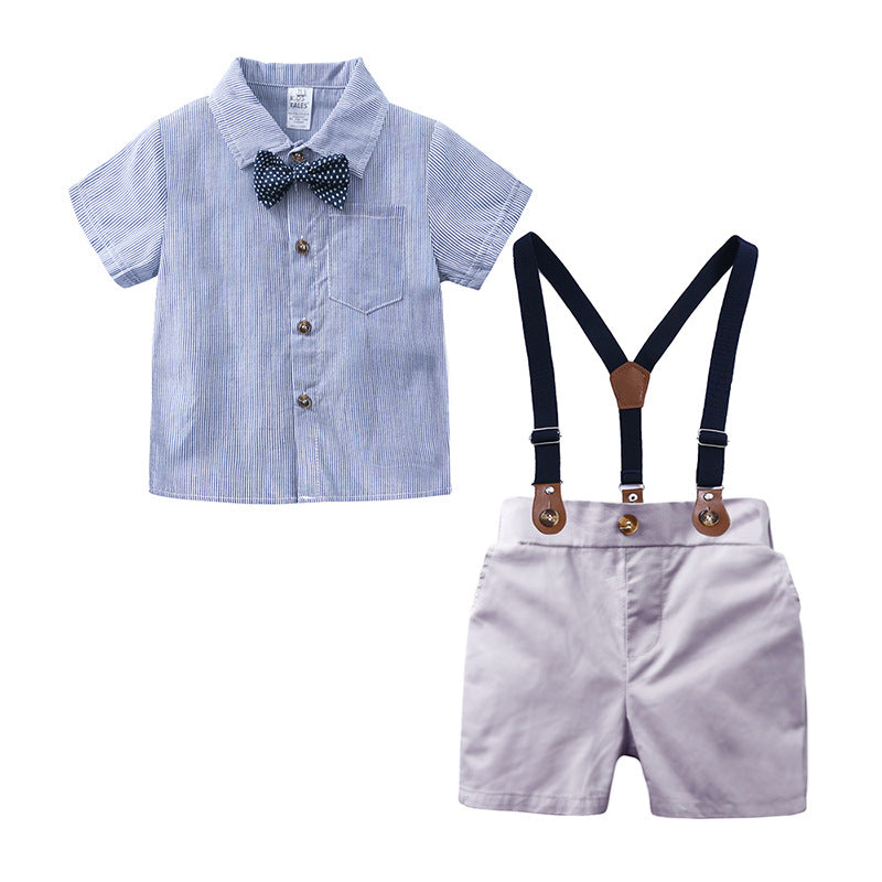 Baby Boys' Cotton Overalls Thin Suit