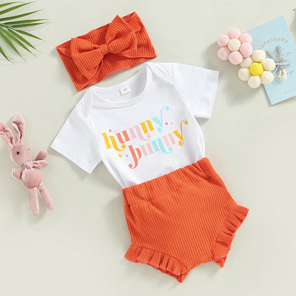 Children's Bunny Tail Shorts Suit