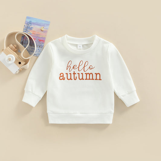 Girls Baby Alphabet Print Sweater Base Set