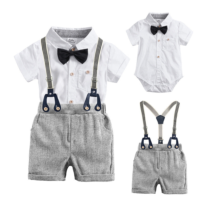 Baby Boys' Cotton Overalls Thin Suit