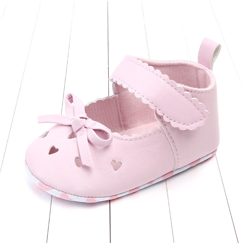 Bow girl baby princess shoes