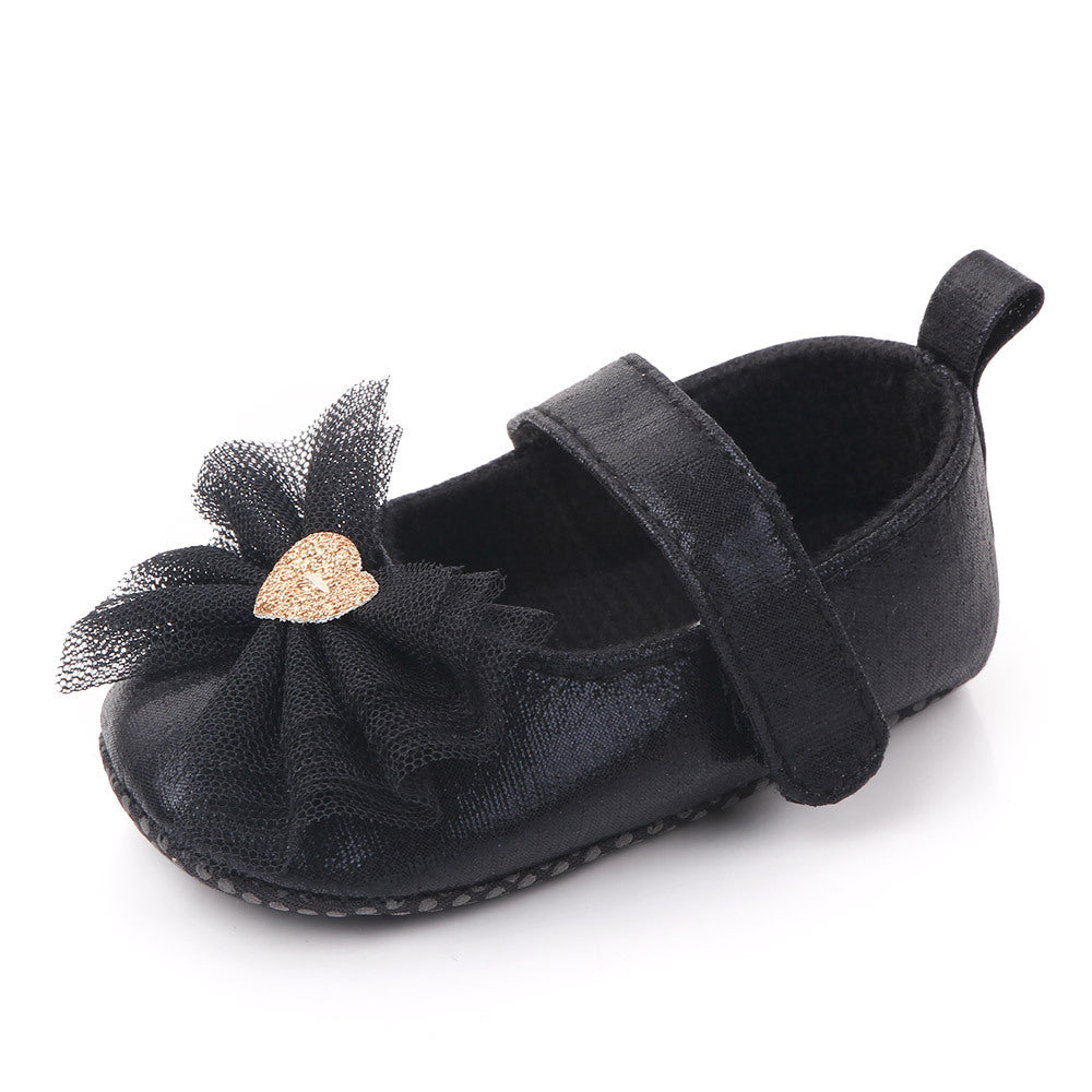 Bow girl baby princess shoes