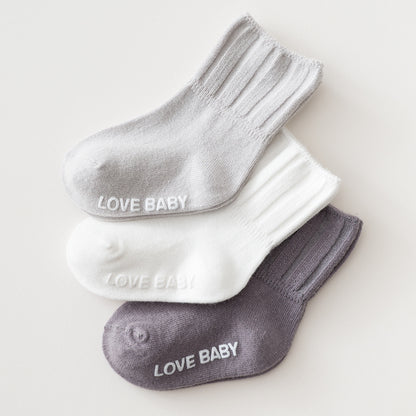 Children's Socks Baby Babies' Socks Glue Dispensing Non-slip Mid-calf Loose Cotton Class A Room Socks