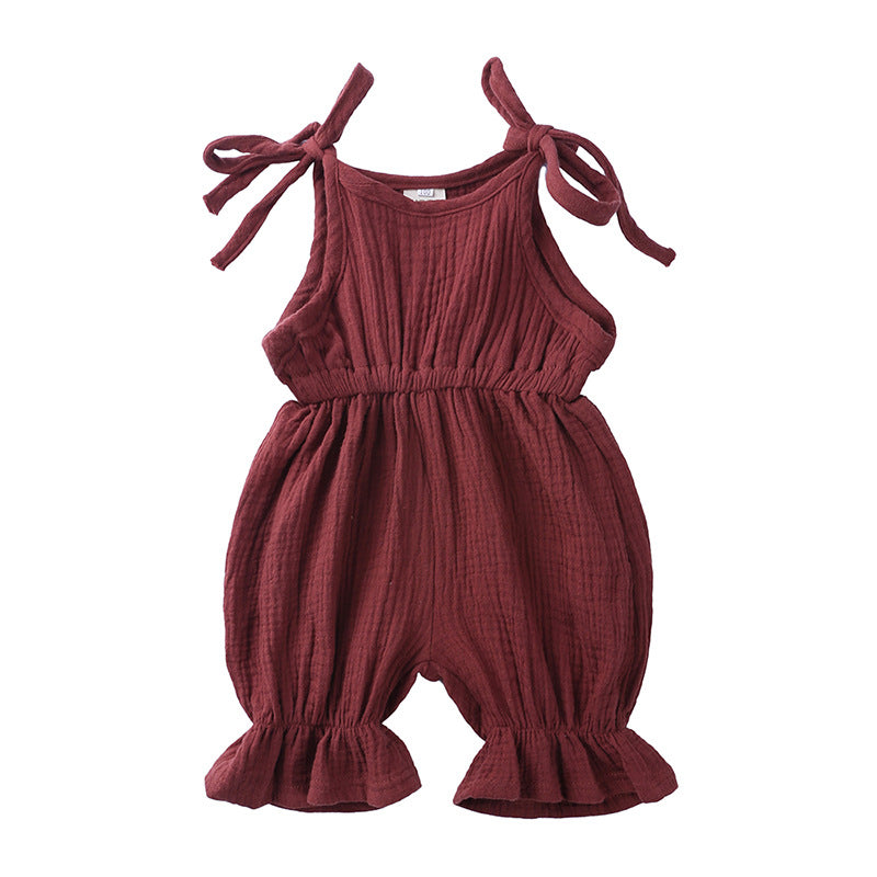 Summer Baby Linen-Cotton Jumpsuit