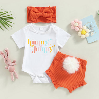 Children's Bunny Tail Shorts Suit