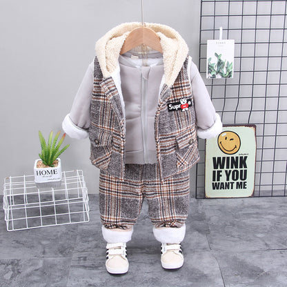 Winter Korean baby boy suit