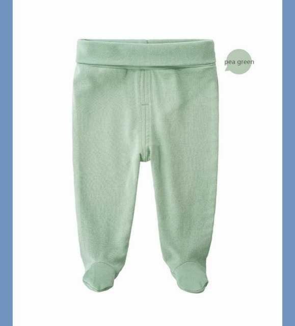 Unisex Organic Cotton  Pants, Legged High Waist Belly