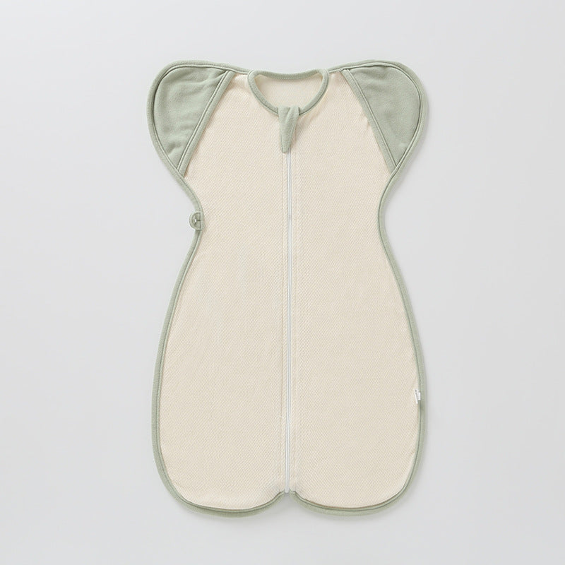 Organic Cotton Sleeping Bag Surrender Breathable Dual-use Newborn  Anti-kicking Blanket Leggings Swaddling Anti-startle