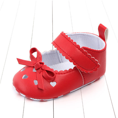 Bow girl baby princess shoes