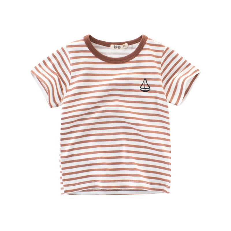 Boys' Cotton Striped T-Shirt