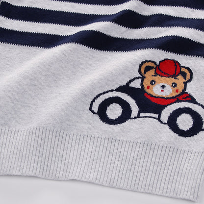 Adorable Baby Boy Sweater in a trendy Korean Style