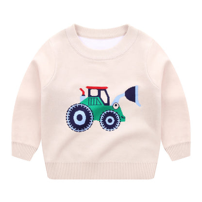 Children's sweaters, boys' sweaters, cotton warm sweaters, cartoon cute