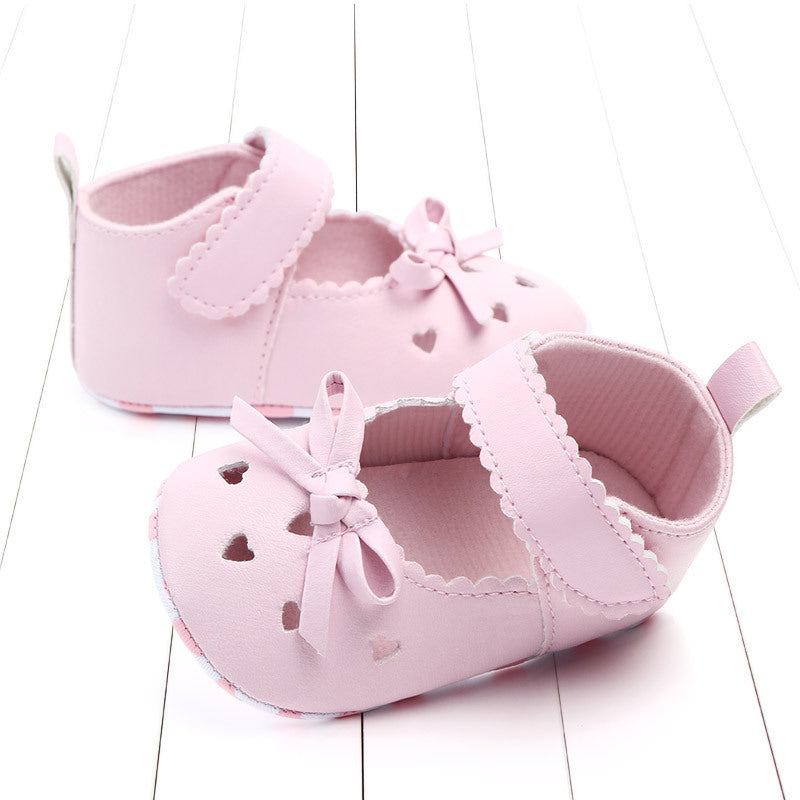 Bow girl baby princess shoes