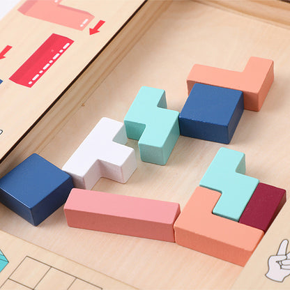 3D Wooden Puzzle Learning Toy for Early Education