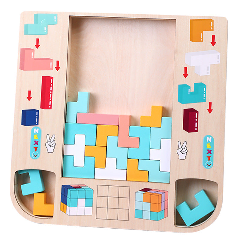 3D Wooden Puzzle Learning Toy for Early Education