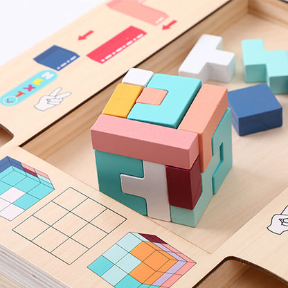 3D Wooden Puzzle Learning Toy for Early Education