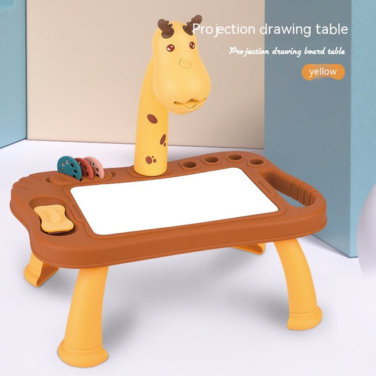 Enlightening Early Education Baby Deer Projection Drawing Doodle Board Educational Toys Wholesale