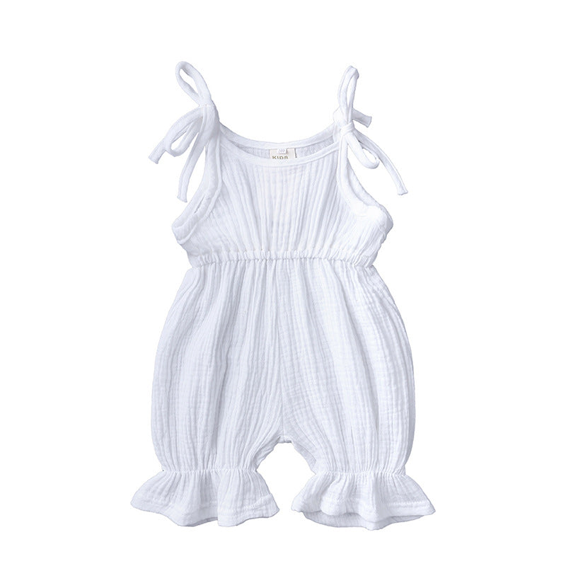 Summer Baby Linen-Cotton Jumpsuit