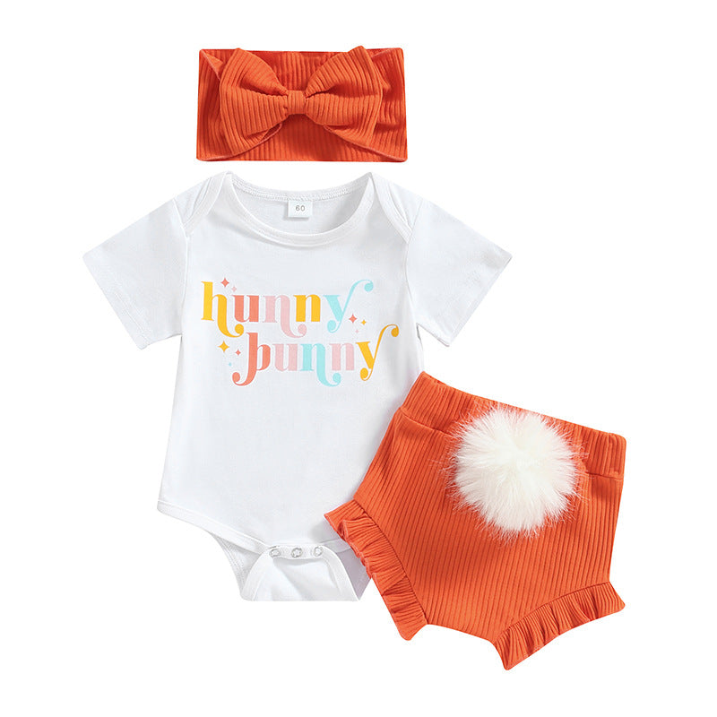 Children's Bunny Tail Shorts Suit