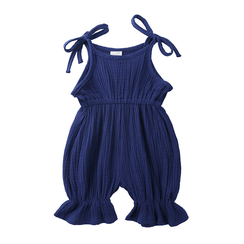 Summer Baby Linen-Cotton Jumpsuit