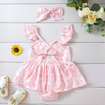 Girls Easter Cute Rabbit Dress