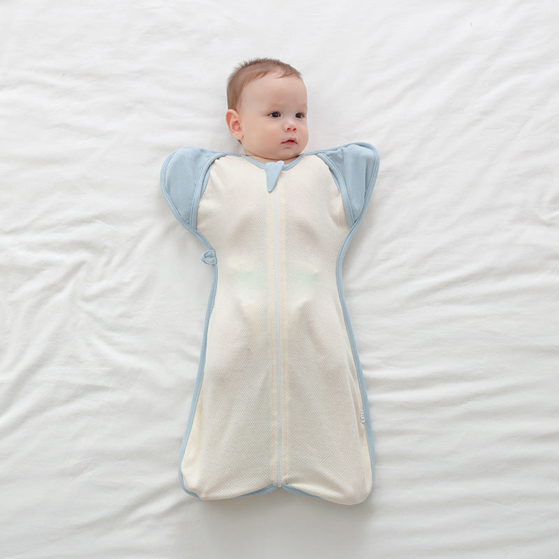 Organic Cotton Sleeping Bag Surrender Breathable Dual-use Newborn  Anti-kicking Blanket Leggings Swaddling Anti-startle