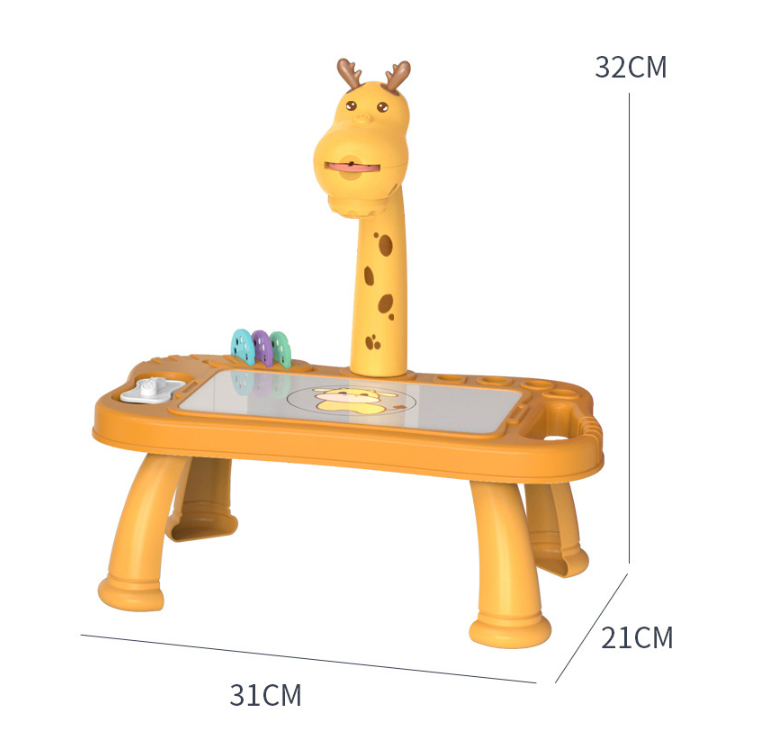 Enlightening Early Education Baby Deer Projection Drawing Doodle Board Educational Toys Wholesale