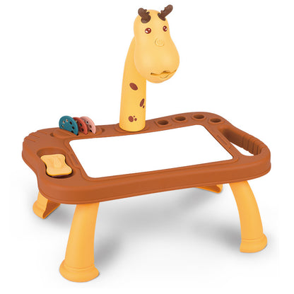 Enlightening Early Education Baby Deer Projection Drawing Doodle Board Educational Toys Wholesale