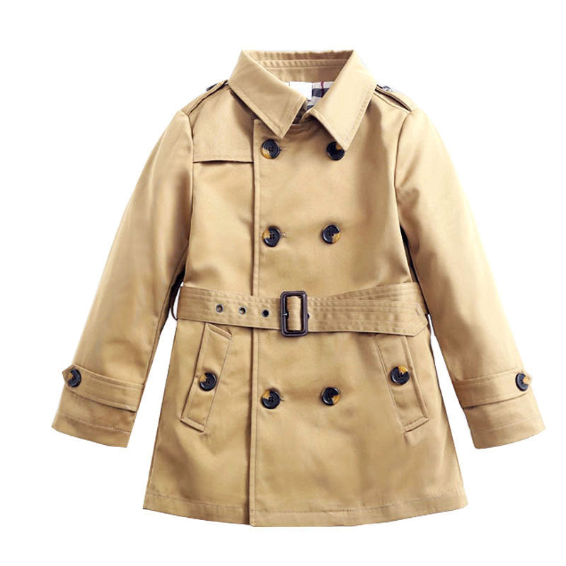 Kids' Overcoat Spring Boy's Trench Coat Mid-length