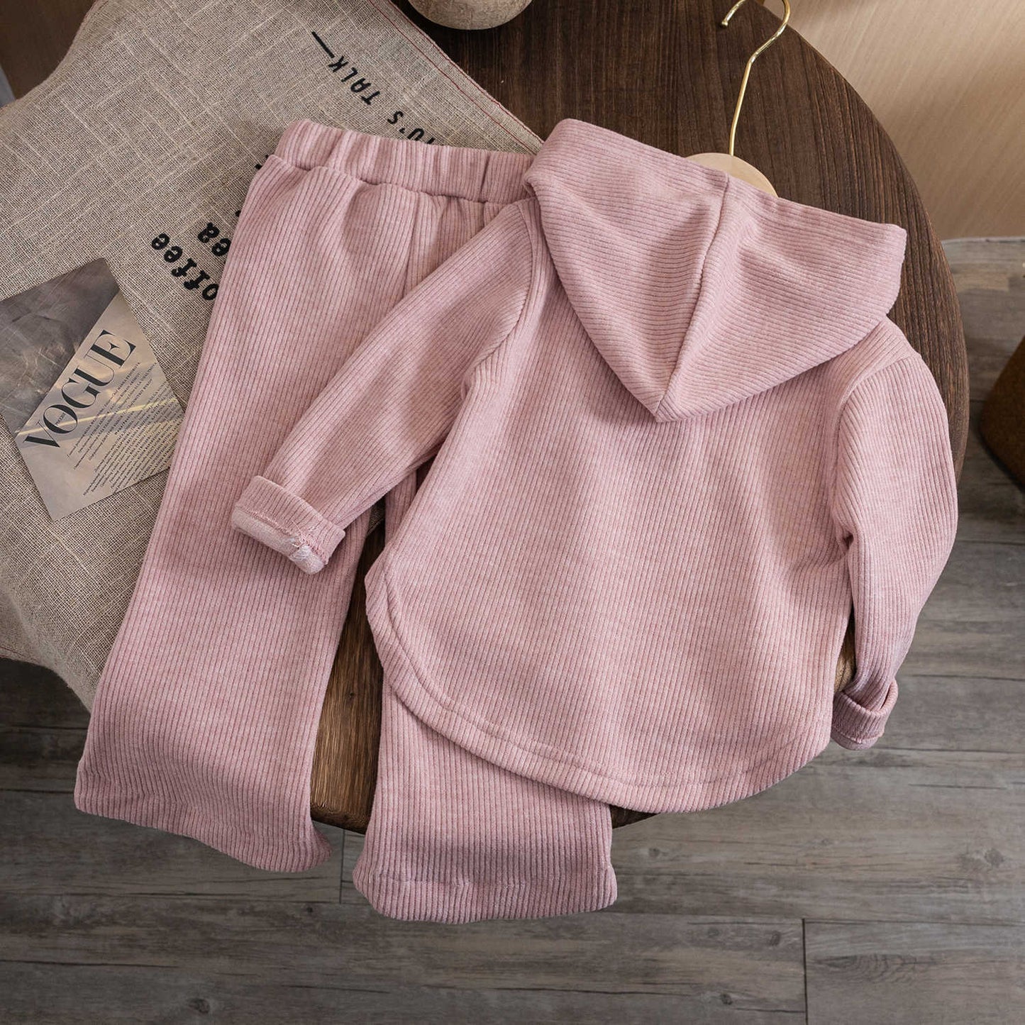 Children's Western Style Hooded Sweater Rabbit Suit